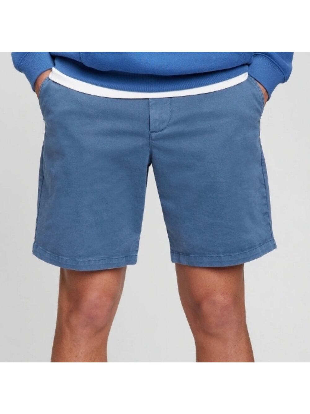 Gap Mens 8" Vintage Shorts - Blue Chill - Size 33